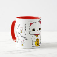 Glückliche Maneki-neko Katze