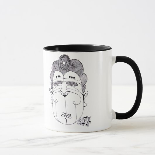 glückliche Mann-Tasse Tasse (Rechts)