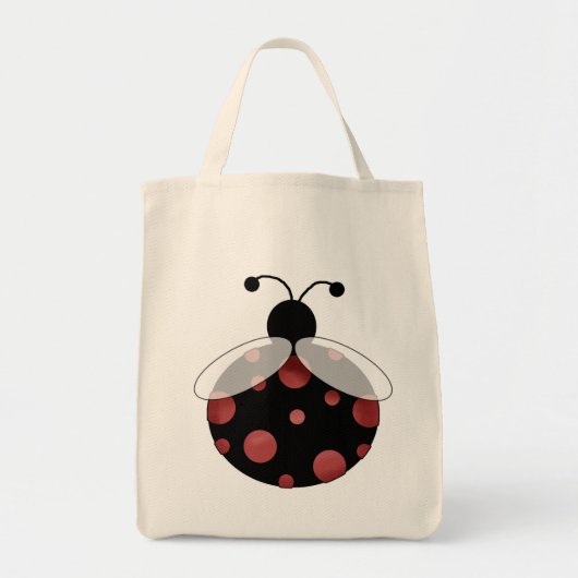 Glückliche Marienkäfer-T - Shirts und Geschenke Tragetasche (Vorne)
