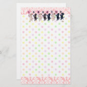 Glückliche marschierende Labradors Malerei Briefpapier (Vorne/Hinten)