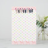 Glückliche marschierende Labradors Malerei Briefpapier (Stehend Vorderseite)