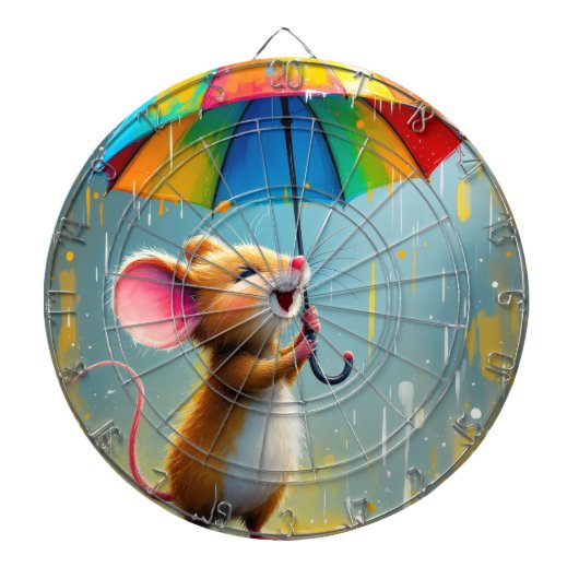 Glückliche Maus #3 Dartscheibe (vorne)