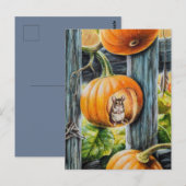 Glückliche Maus Postkarte (Vorne/Hinten)