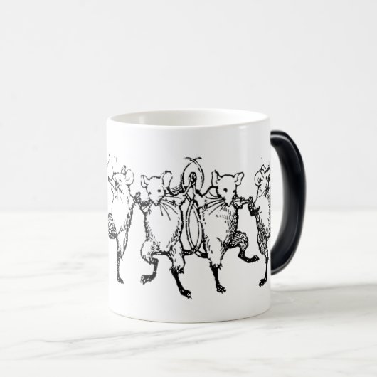 Glückliche Mäuse Verwandlungstasse (VorderseiteRechts)