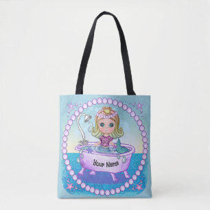 Glückliche Meerjungfrau Bad  Tasche