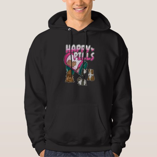 Glückliche Meerschweinchen Hoodie (Vorderseite)