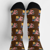 Glückliche Menschen Braun Socken (Oben)