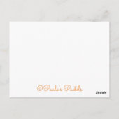 Glückliche Menschen, deren Gott ist Jehovah~Script Postkarte (Rückseite)