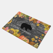 Glückliche Menschen des Herbstsaison-rustikale Fußmatte (Schrägansicht)