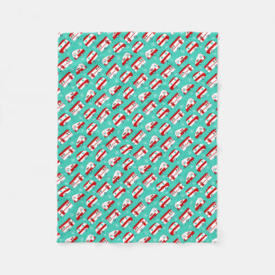 Glückliche Menschen Fleecedecke