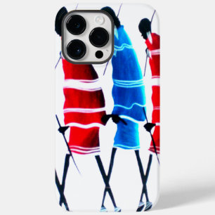 Glückliche Menschen Maasai-Krieger Walking Art Pri Case-Mate iPhone Hülle