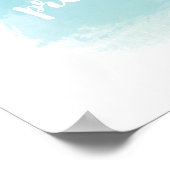 Glückliche Menschen sind die hübsche Wasserfarbe Poster (Ecke)