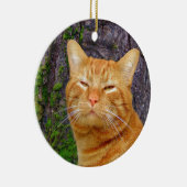 Glückliche Miezekatze Kat! Keramikornament (Rechts)