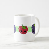 Glückliche Mischbeeren-Tasse Kaffeetasse (VorderseiteRechts)