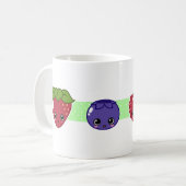 Glückliche Mischbeeren-Tasse Kaffeetasse (Vorderseite Links)