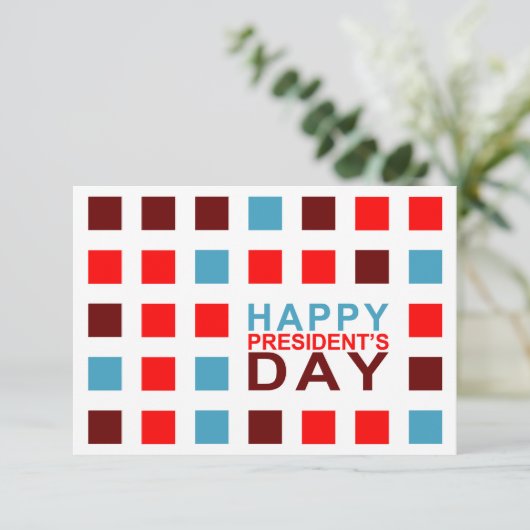 Glückliche Mod-Plätze für den Präsidenten Einladung (Stehend Vorderseite)