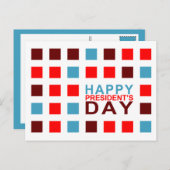 Glückliche Mod-Plätze für den Präsidenten Postkarte (Vorne/Hinten)