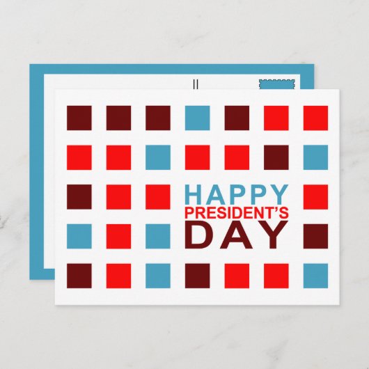 Glückliche Mod-Plätze für den Präsidenten Postkarte (Vorne/Hinten)