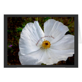 Glückliche Mohnkarte