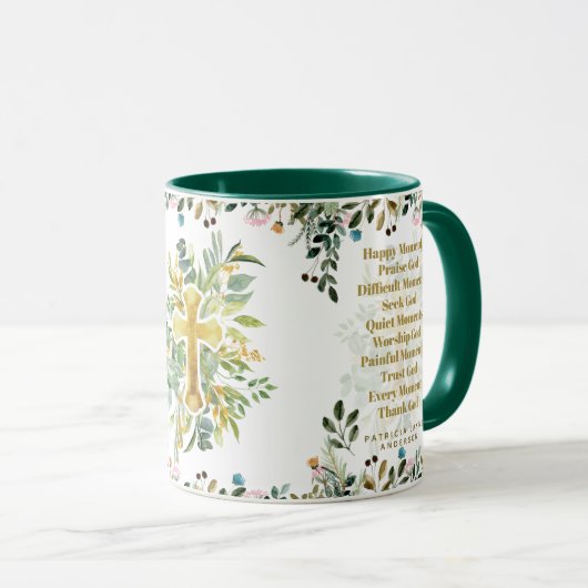 Glückliche Momente Lob Gott Christliche Zitate Bib Tasse (VorderseiteRechts)