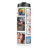 Glückliche Momente machen Erinnerungen Elf FotoCol Thermosbecher (Vorderseite)