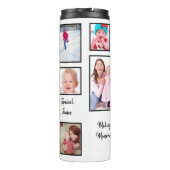 Glückliche Momente machen Erinnerungen Elf FotoCol Thermosbecher (Rückseite)