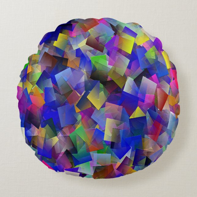 Glückliche Momente...... Rundes Kissen (Vorderseite)