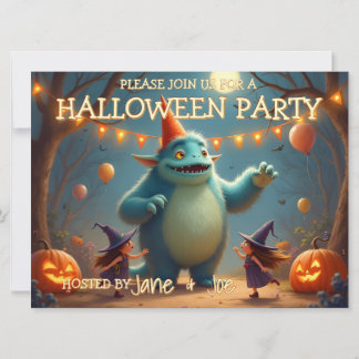 Glückliche Monster-Halloween-Party für Kinder