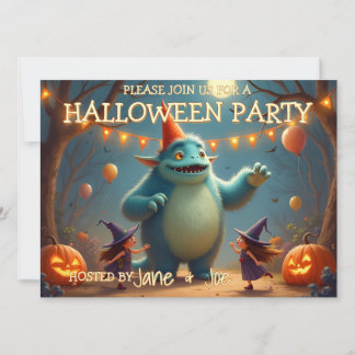Glückliche Monster-Halloween-Party für Kinder