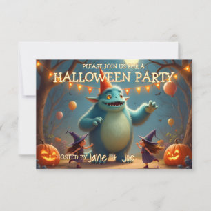 Glückliche Monster-Halloween-Party für Kinder