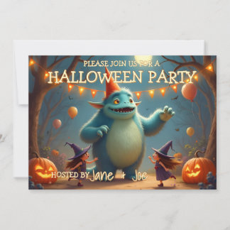 Glückliche Monster-Halloween-Party für Kinder