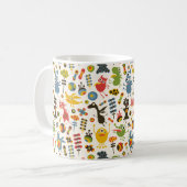 Glückliche Monster Kaffeetasse (Vorderseite Links)