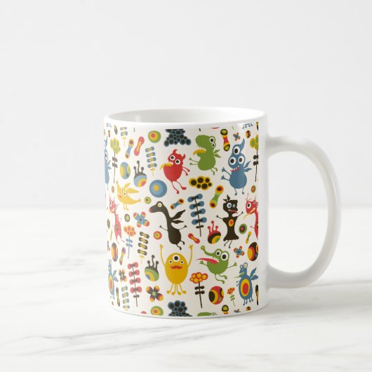 Glückliche Monster Kaffeetasse (Rechts)
