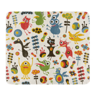 Glückliche Monster Schneidebrett