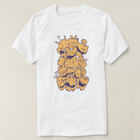 Glückliche Monster T-Shirt (Design vorne)