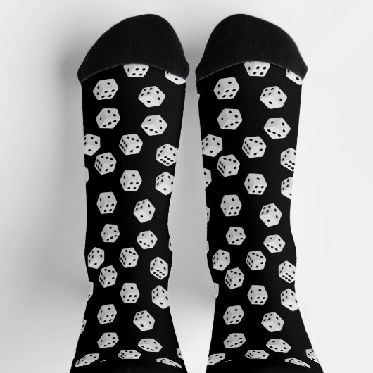 Glückliche Muster-Socken mit Monogramm für Gamer Socken (Oben)