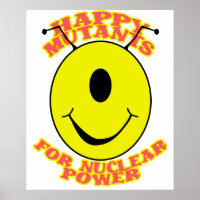 Glückliche Mutanten für Nukleares Power-Poster