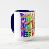 Glückliche Mutter glückliche Ehefrau glückliches L Tasse (Vorderseite Links)