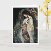 Glückliche Mutter Muttertag Mutter und Kind Malere Karte (Gelbe Blume)