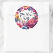 Glückliche Mütter Runder Aufkleber (Tasche)