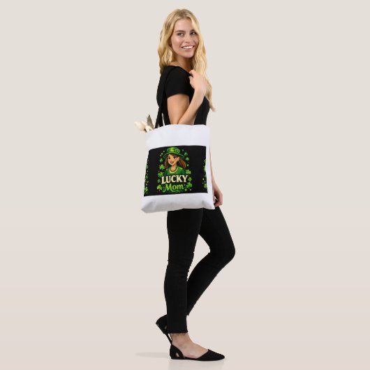 Glückliche Mutter – St. Patrick’s Day Kleeblatt-De Tasche (Am Model)
