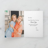 Glückliche Mutter-Tag-Blume Fotokarte Karte (Innenseite)