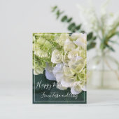Glückliche Mutter Tag Blumenbibel Liebe Verse Cust Postkarte (Stehend Vorderseite)