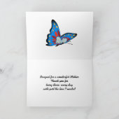 Glückliche Mutter Tag Bouquet geklappte Grußkarte Karte (Innenseite)