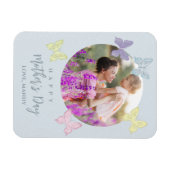 Glückliche Mutter Tag Foto Pastel Niedliche Schmet Magnet (Horizontal)