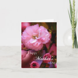 Glückliche Mütter Tag Frühling Rosa Kirschblüten Karte