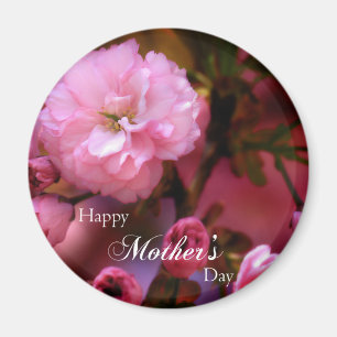 Glückliche Mütter Tag Frühling Rosa Kirschblüten Magnet