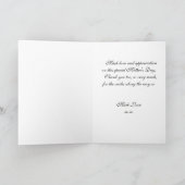 Glückliche Mutter-Tag-Gedicht-Karte, blaue Stiefmü Karte (Innenseite)