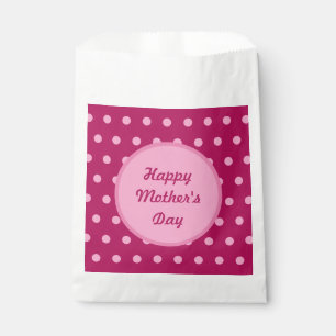 Glückliche Mutter Tag Gönnertaschen (Magenta & Pin Geschenktütchen