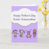 Glückliche Mutter Tag Großmutter Spaß Kinder Karte (Gelbe Blume)